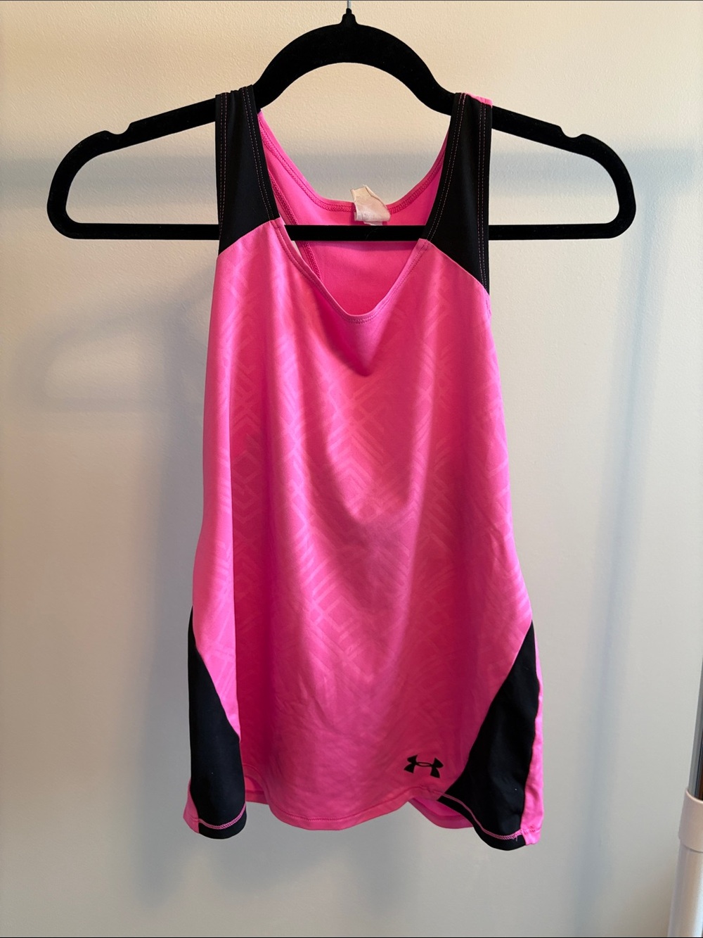 Under Armour Hot Pink and Black Racerback Tank
